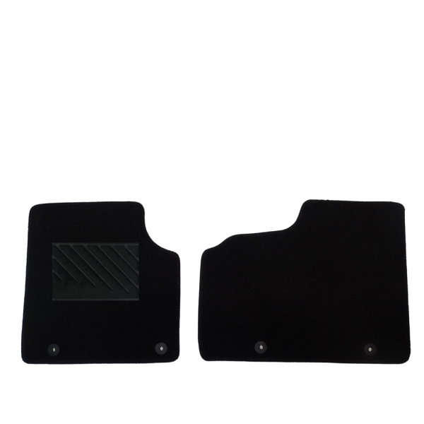 Πατάκια από μοκέτα Μεσαίας Ποιότητας μαύρα συμβατά με Opel Vivaro μοντ. 2001-2014  2τμχ