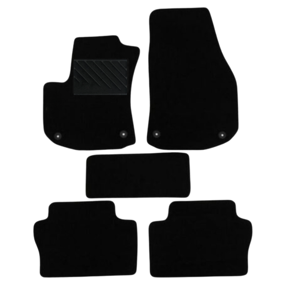 Πατάκια από μοκέτα Οικονομικής Ποιότητας μαύρα συμβατά με Opel Zafira B 5θεσιο μοντ. 2005-2011 5τμχ