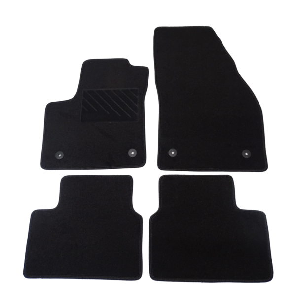 Πατάκια από μοκέτα Οικονομικής Ποιότητας μαύρα συμβατά με Opel Μeriva B μοντ. 2010-2017  4τμχ