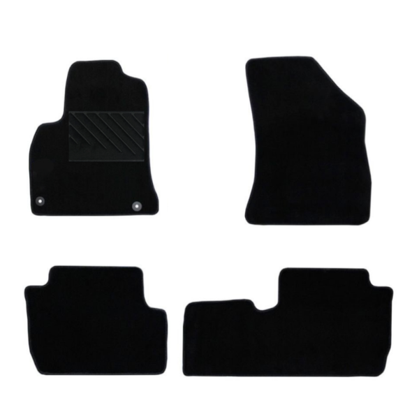 Πατάκια από μοκέτα Οικονομικής Ποιότητας μαύρα συμβατά με Peugeot 3008 I μοντ. 2008-2016  4τμχ