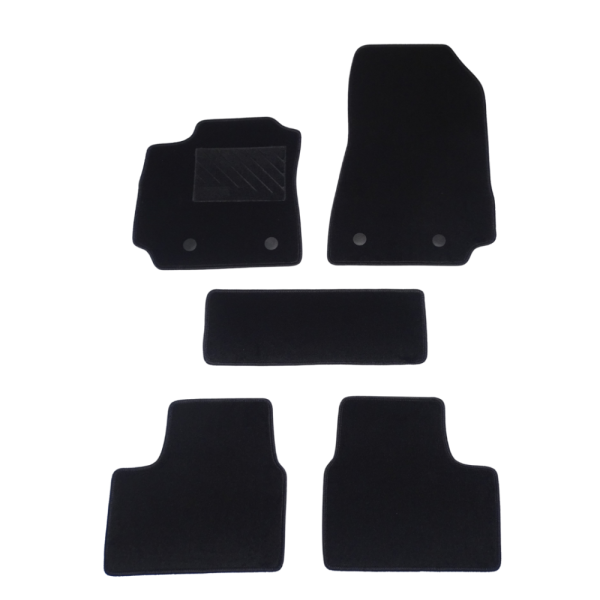 Πατάκια από μοκέτα Ποιότητας Πολυτελείας μαύρα συμβατά με Renault Arkana μοντ.  2020-Σήμερα 5τμχ