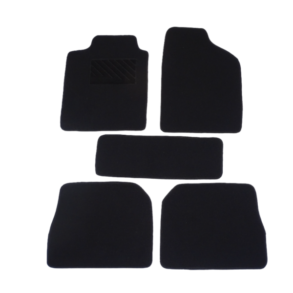Πατάκια από μοκέτα Μεσαίας Ποιότητας μαύρα για Renault Clio II μοντ. 1998-2005 5τμχ