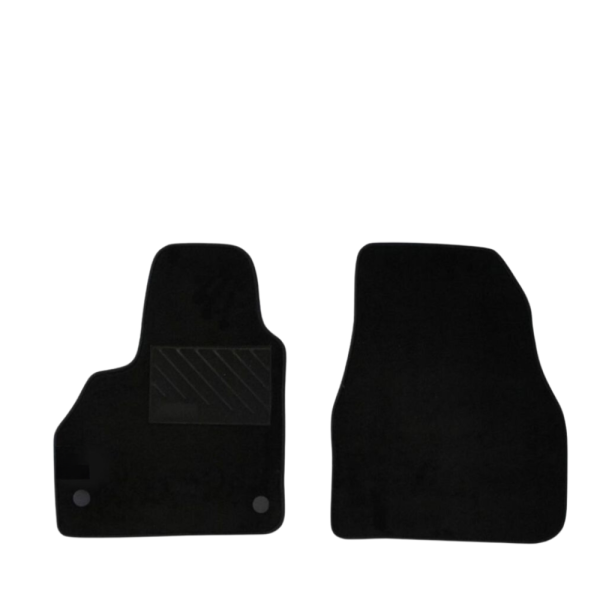 Πατάκια από μοκέτα Μεσαίας Ποιότητας μαύρα συμβατά με Renault Kangoo II μοντ.  2007-2020 2τμχ