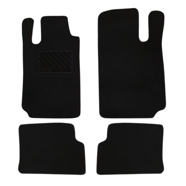 Πατάκια από μοκέτα Ποιότητας Πολυτελείας μαύρα για Renault Megane Coupe 3θυρο μοντ. 1995-2002  4τμχ