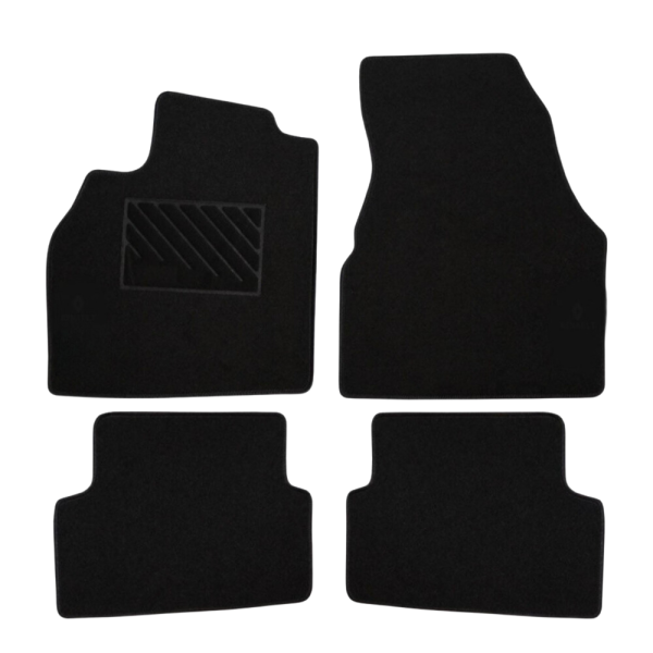 Πατάκια από μοκέτα Οικονομικής Ποιότητας μαύρα για Renault Megane II μοντ. 2002-2008  4τμχ