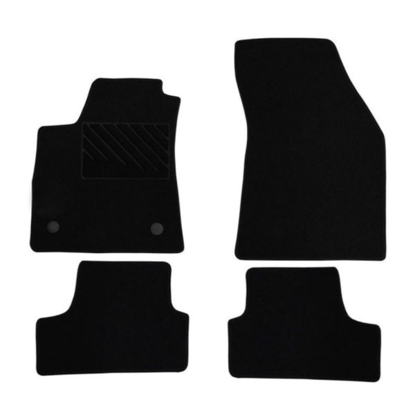 Πατάκια από μοκέτα Ποιότητας Πολυτελείας μαύρα συμβατά με Renault Megane IV μοντ. 2016-2022  4τμχ