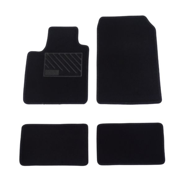 Πατάκια από μοκέτα Μεσαίας Ποιότητας μαύρα συμβατά με Renault Twingo μοντ. 2007-2014  4τμχ