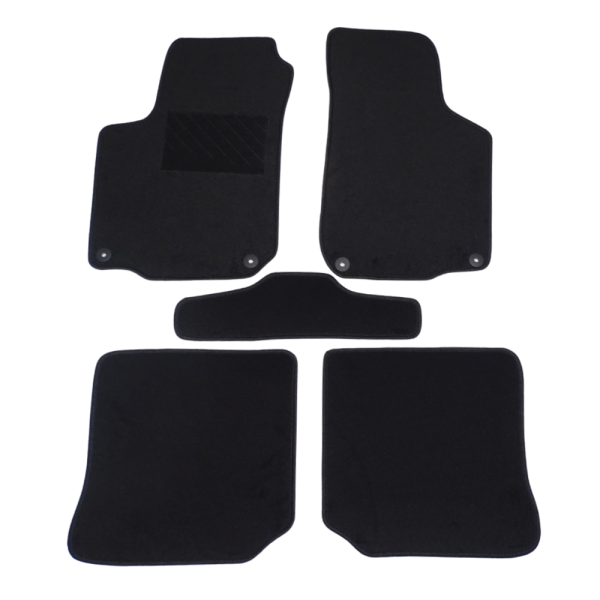 Πατάκια από μοκέτα Οικονομικής Ποιότητας μαύρα για Seat Leon 1 μοντ. 1999-2005  5τμχ