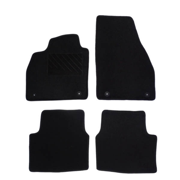 Πατάκια από μοκέτα Οικονομικής Ποιότητας μαύρα συμβατά με Skoda Kamiq μοντ. 2019-Σήμερα  4τμχ