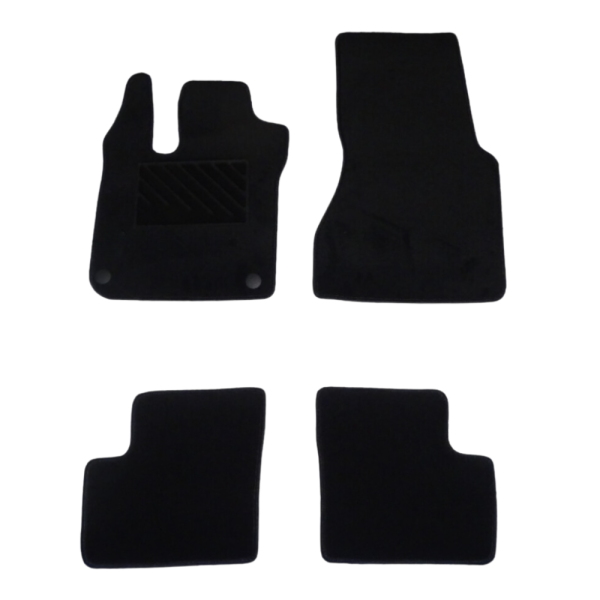 Πατάκια από μοκέτα Μεσαίας Ποιότητας μαύρα συμβατά με Smart ForFour 453 μοντ. 2014-2019  4τμχ