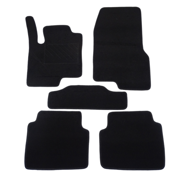 Πατάκια από μοκέτα Οικονομικής Ποιότητας μαύρα συμβατά με Smart ForFour 454 μοντ. 2004-2013  5τμχ