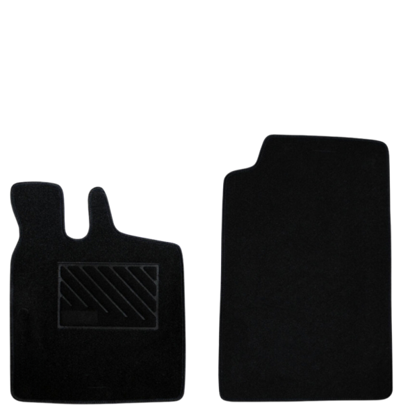 Πατάκια από μοκέτα Ποιότητας Πολυτελείας μαύρα για Smart ForTwo 450 μοντ. 1998-2006  2τμχ