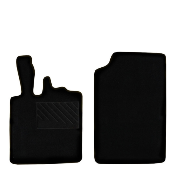Πατάκια από μοκέτα Οικονομικής Ποιότητας μαύρα για Smart ForTwo 451 μοντ. 2007-2014  2τμχ