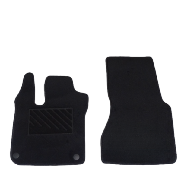 Πατάκια από μοκέτα Οικονομικής Ποιότητας μαύρα για Smart ForTwo 453 μοντ. 2014-2019  2τμχ