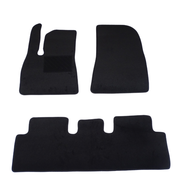 Πατάκια από μοκέτα Οικονομικής Ποιότητας μαύρα συμβατά με Tesla Model 3 μοντ. 2017-Σήμερα 3τμχ