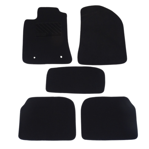 Πατάκια από μοκέτα Οικονομικής Ποιότητας μαύρα συμβατά με Toyota Avensis μοντ. 2003-2009 5τμχ