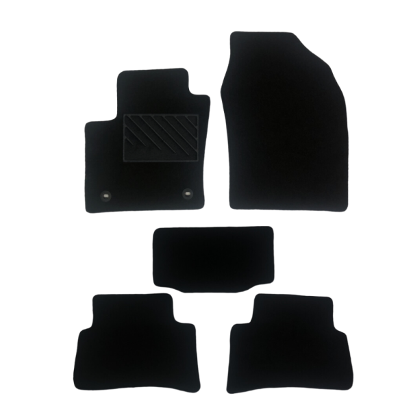 Πατάκια από μοκέτα Μεσαίας Ποιότητας μαύρα συμβατά με Toyota C-HR  μοντ. 2016-Σήμερα 5τμχ