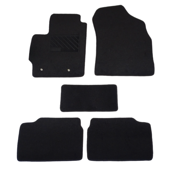 Πατάκια από μοκέτα Ποιότητας Πολυτελείας μαύρα συμβατά με Toyota Corolla E140/E150 μοντ. 2006-2012 5τμχ
