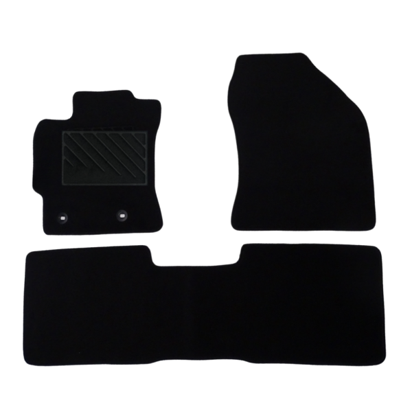Πατάκια από μοκέτα Ποιότητας Πολυτελείας μαύρα συμβατά με Toyota Corolla E160/E170/E180 μοντ. 2012-2018  4τμχ