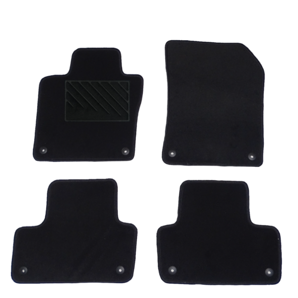 Πατάκια από μοκέτα Μεσαίας Ποιότητας μαύρα συμβατά με Volvo XC60 μοντ. 2017-Σήμερα  4τμχ