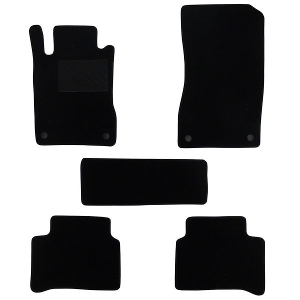 Πατάκια από μοκέτα Οικονομικής Ποιότητας μαύρα για για Mercedes E Class μοντ. W211 / CLS Class C219  5τμχ 5τμχ