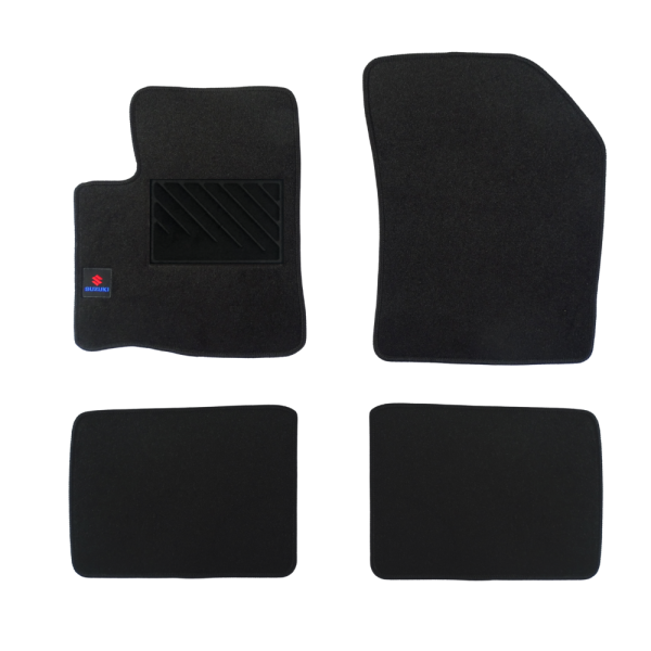 Πατάκια από μοκέτα Οικονομικής Ποιότητας μαύρα συμβατά με Suzuki Celerio μοντ. 2014-2021  4τμχ