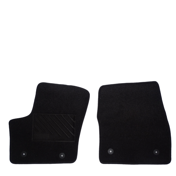 Πατάκια από μοκέτα Ποιότητας Πολυτελείας μαύρα συμβατά με Ford Connect μοντ. 2012-2021  2τμχ