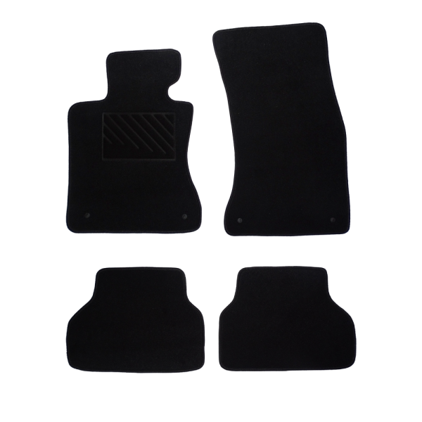 Πατάκια από μοκέτα Οικονομικής Ποιότητας μαύρα συμβατά με BMW Series 5 E60/61 μοντ. 2003-2010  4τμχ