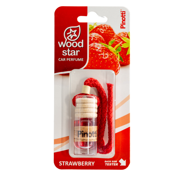 Wood star ξύλινο μπουκαλάκι Φράουλα 5ml