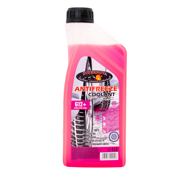 Υγρό G12+ Supernova Αντιψυκτικό Αντιθερμικό Αντιπηκτικό -40°C/ +105°C  1 λίτρου