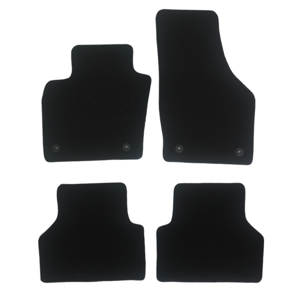 Πατάκια από μοκέτα Μεσαίας Ποιότητας μαύρα συμβατά με Audi Q3 μοντ. 2011-2018 4τμχ