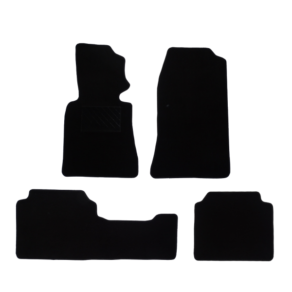 Πατάκια από μοκέτα Οικονομικής Ποιότητας μαύρα συμβατά με Mercedes 190 W201 μοντ.1982-1993  4τμχ