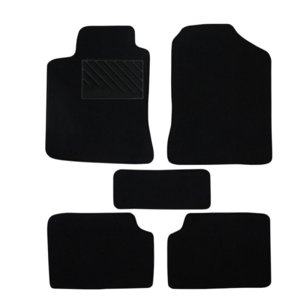 Πατάκια από μοκέτα Ποιότητας Πολυτελείας μαύρα για Toyota Corolla E120/E130 μοντ. 2000-2006  5τμχ