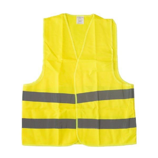Γιλέκο Ασφαλείας & Εργασίας με Ανακλαστικές Ταινίες Κίτρινο