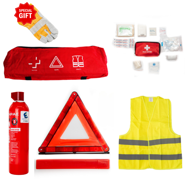 Σετ ΚΤΕΟ αυτοκινήτου με γιλέκο +ΔΩΡΟ Γάντια